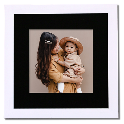 Frame Tepi 30x30 - Matboard Putih